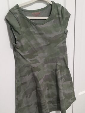 Cat & Jack Green Camo Girls' Casual Dress